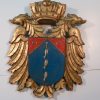 Escudo madera policromada