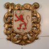 Escudo madera policromada